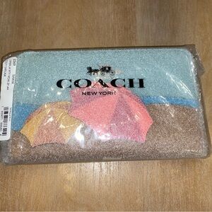 Coach Multicolor Beach Scene Wallet